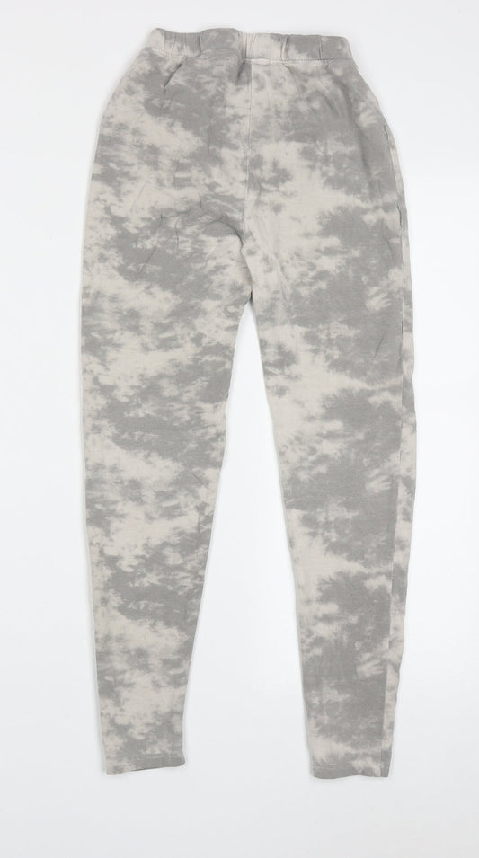 New Look Girls Grey Ombré Cotton Capri Trousers Size M Regular Pullover