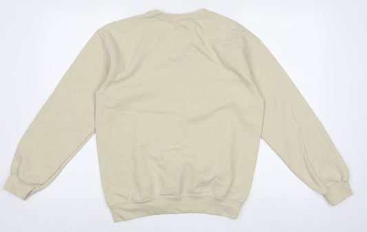 Missy Womens Beige Polyester Pullover Sweatshirt Size 8 Pullover