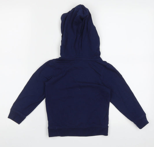 Gap Girls Blue Cotton Pullover Hoodie Size 4 Years Pullover