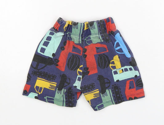 Very Boys Multicoloured Cotton Sleep Shorts Size 12-18 Months