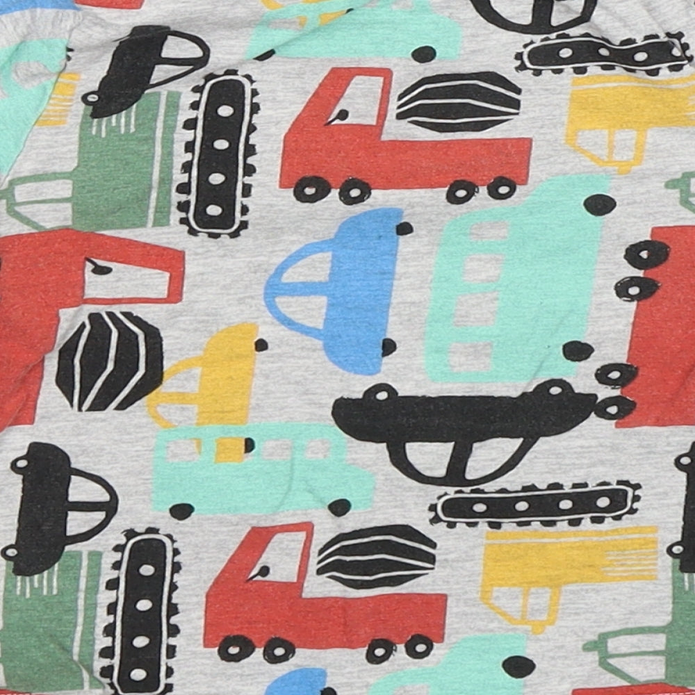 Brand and care label for Very boys’ multicoloured cotton pyjama top, size 12-18, months - car print