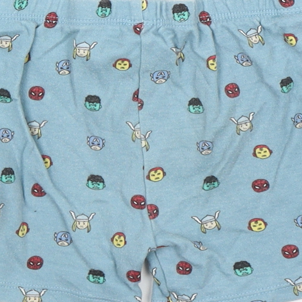 George Boys Green Polka Dot Cotton Sleep Shorts Size 12-18 Months - Avengers