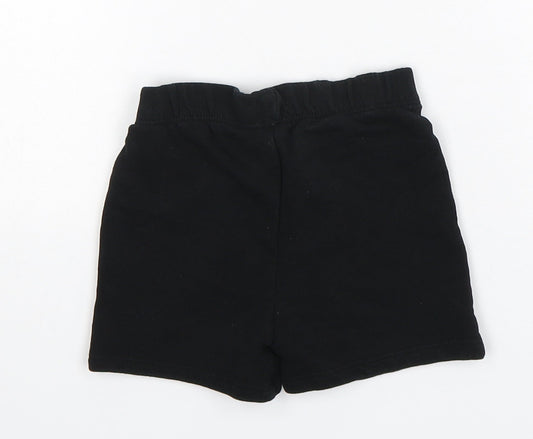 Primark Boys Black Cotton Sleep Shorts Size 12-18 Months - Marvel