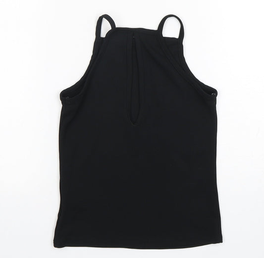 Clockhouse Womens Black Polyester Camisole Tank Size 8 Square Neck