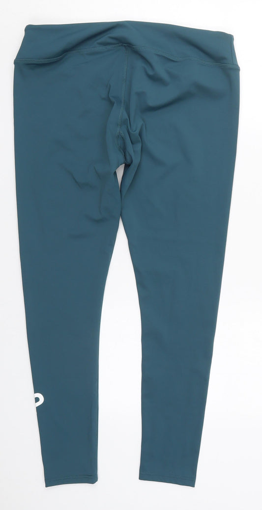 My Protien Womens Blue Polyester Capri Leggings Size 32 in L28 in Regular