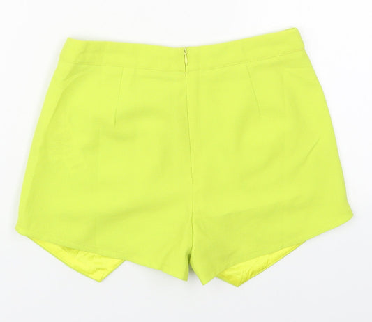 New Look Girls Green Polyester A-Line Skort Size 12 Years Regular Zip