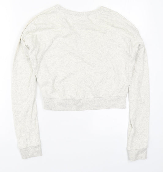 H&M Womens Grey Cotton Pullover Sweatshirt Size XS Pullover