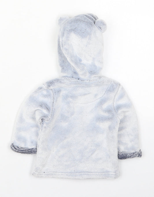 F&F Boys Blue Jacket Size 3-6 Months Zip