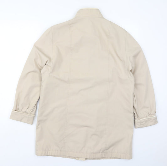 Jan Robert Womens Beige Jacket Size 10 Button