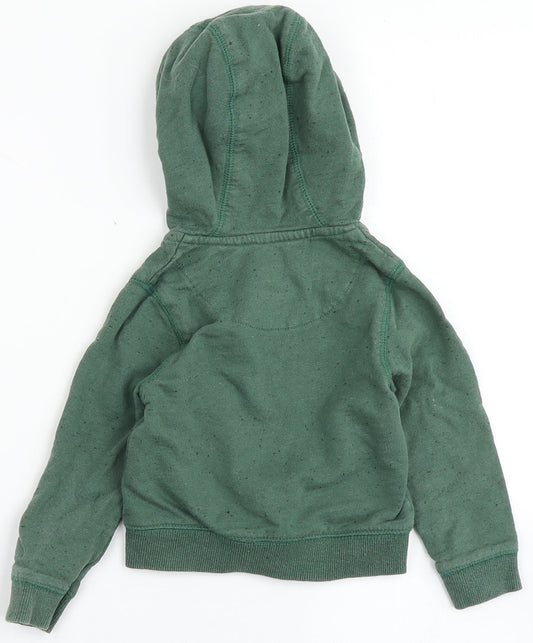 Very Boys Green Jacket Size 9-12 Months Zip - Speckled Print