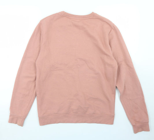 JustHoods Womens Pink Cotton Pullover Sweatshirt Size XS - Bee Beautiful