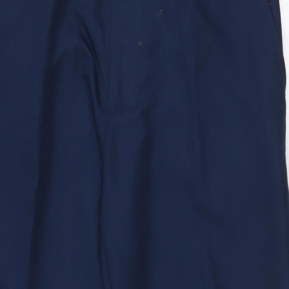 Slazenger Mens Blue Polyester Dress Pants Trousers Size 34 in L29 in Regular Zip