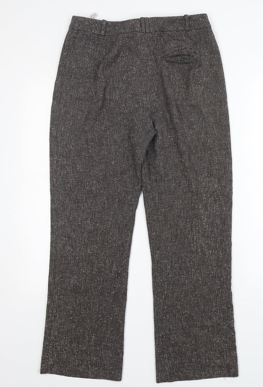 Minuet Womens Brown Polyester Trousers Size 30 in L28 in Regular Zip