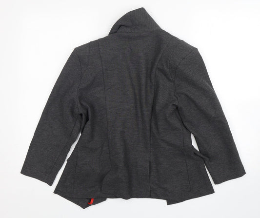 Marks & Spencer School Womens Grey Polyester Jacket Blazer Size 14
