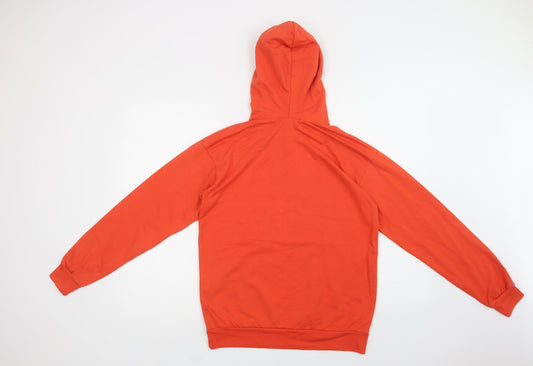 Missguided Womens Orange Polyester Pullover Hoodie Size 6