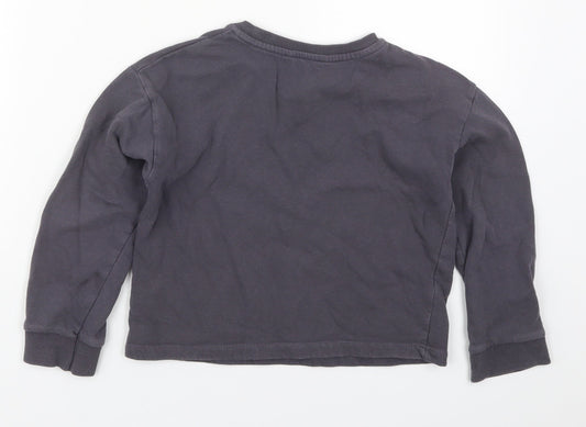 George Girls Grey Cotton Pullover Sweatshirt Size 8-9 Years Pullover - Los Angeles