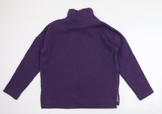 NEXT Womens Purple Polyester Pullover Sweatshirt Size 12 Pullover