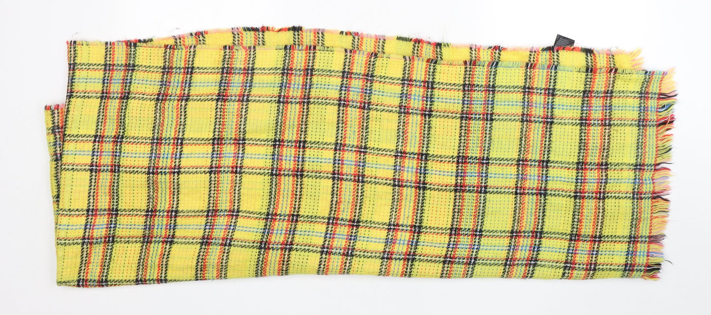 Faith Womens Multicoloured Plaid Acrylic Shawl/Wrap