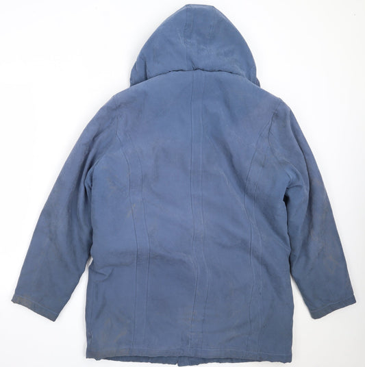 Katherine Hammond Womens Blue Overcoat Coat Size 14