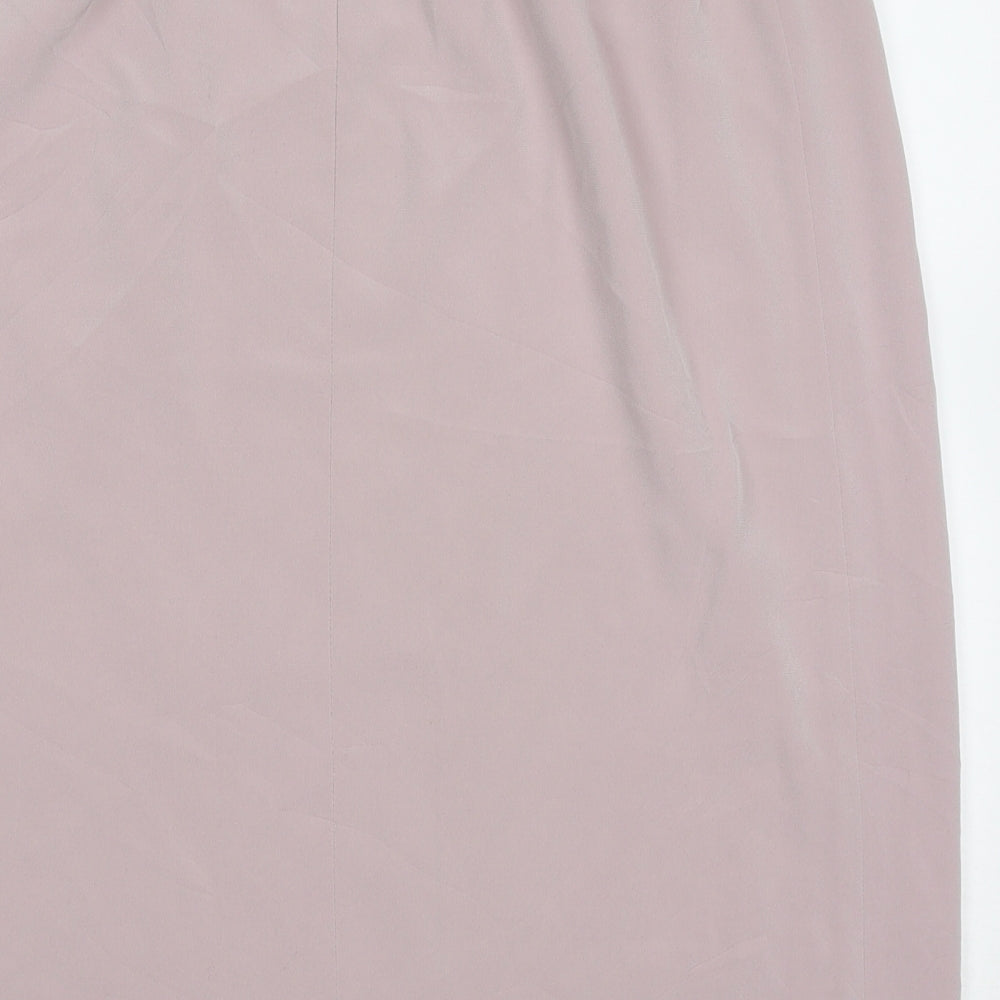 Frank Usher Womens Pink Polyester A-Line Skirt Size 14
