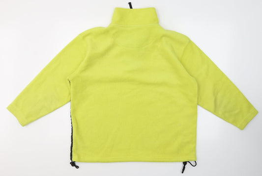 Unlimited style Womens Yellow Collared Polyester Pullover Jumper Size 16 - Style