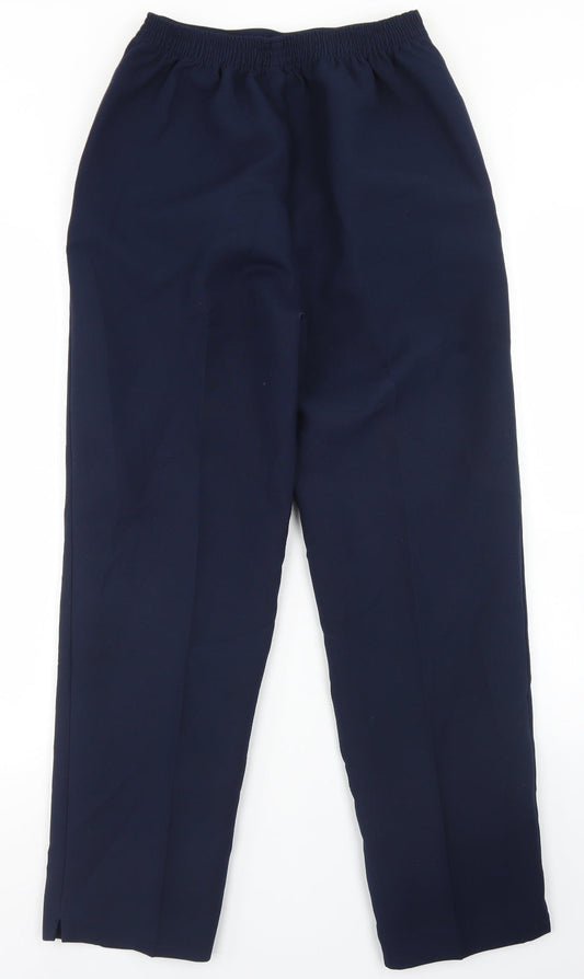 Amber Womens Blue Polyester Dress Pants Trousers Size 10 L28 in Regular