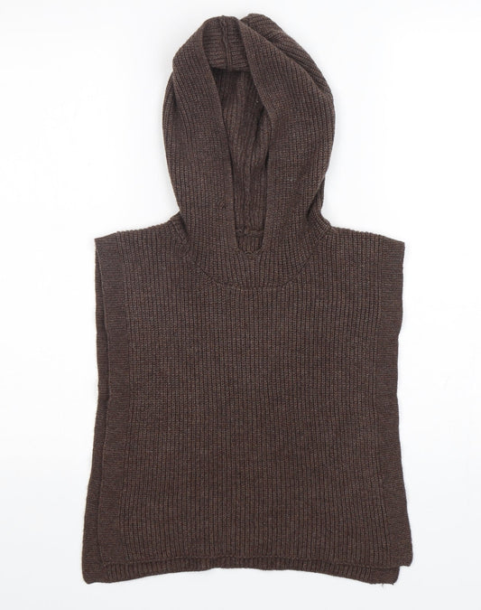 Primark Womens Brown Polyester Cape Hoodie One Size
