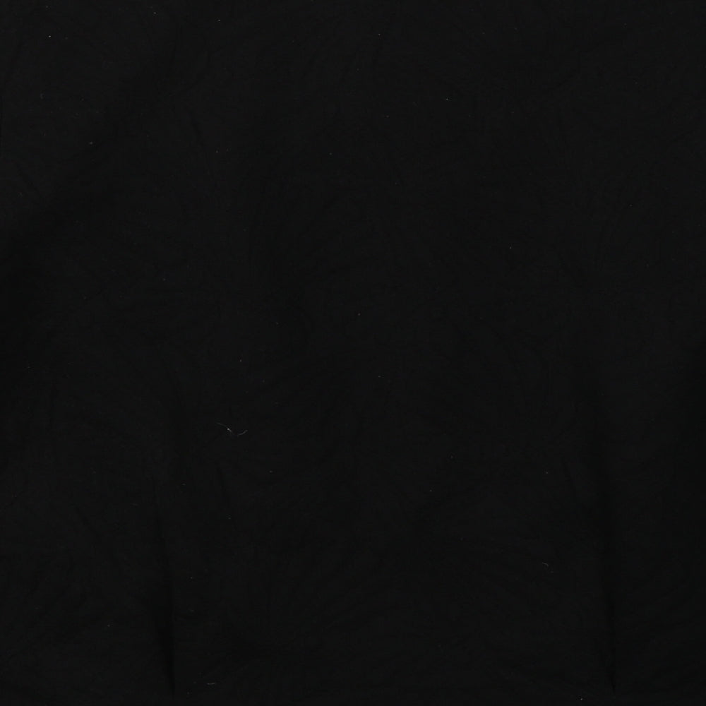 Marks and Spencer Womens Black V-Neck Polyester Cardigan Jumper Size 14 - Open front