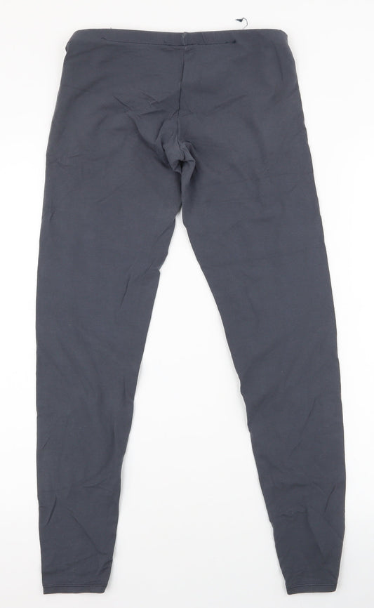Sisley Womens Grey Cotton Jogger Trousers Size M L28.5 in Regular - Leggings