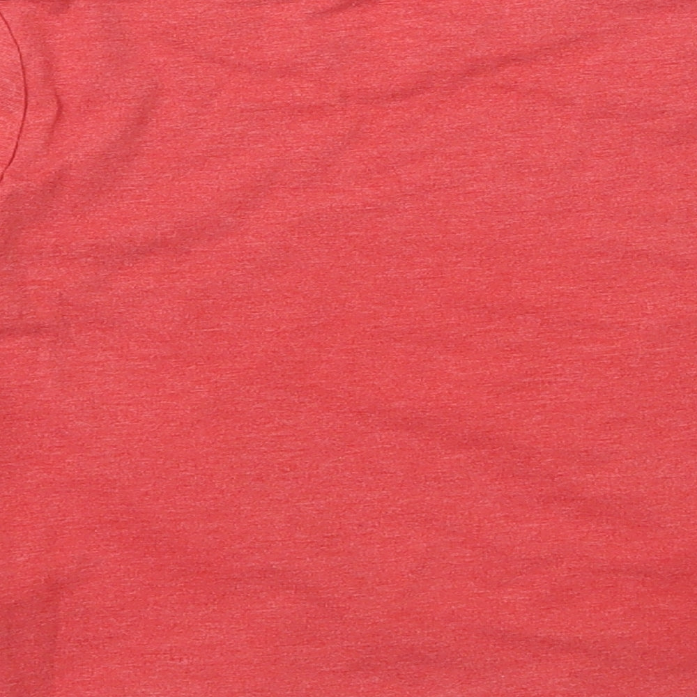 Next Girls Red Cotton Basic T-Shirt Size 3 Years Round Neck Pullover - Shopkins