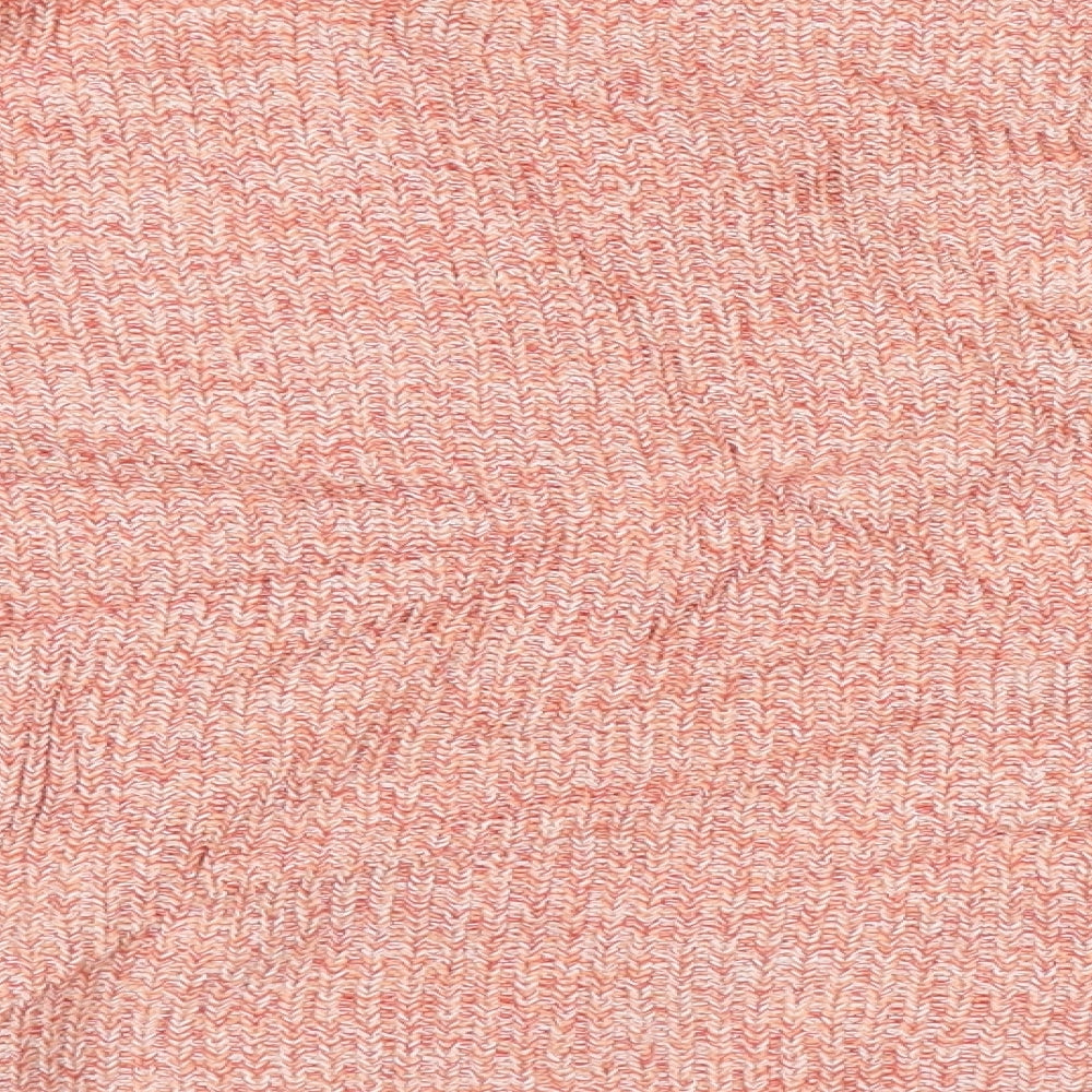 Marks and Spencer Womens Pink Boat Neck Cotton Pullover Jumper Size M