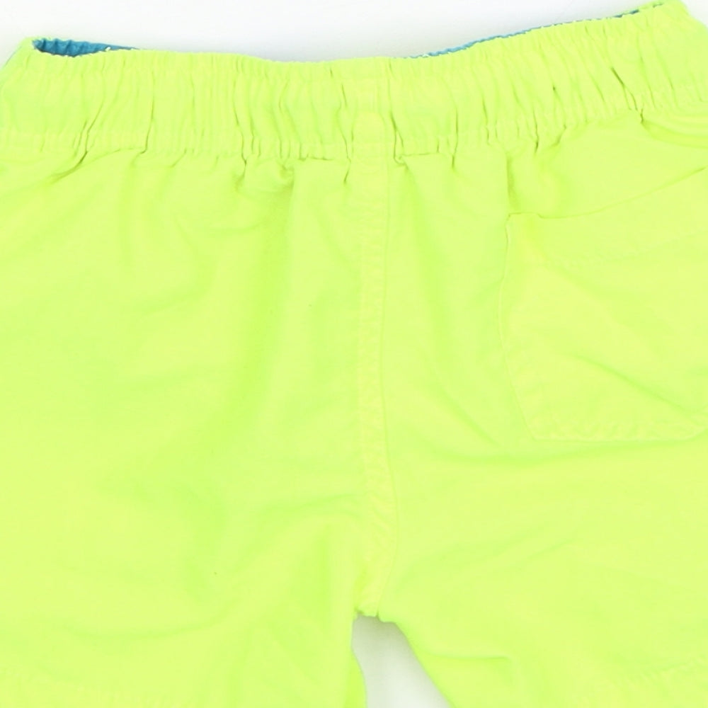 Primark Boys Green Polyester Bermuda Shorts Size 3-4 Years Regular Drawstring - Swim Shorts