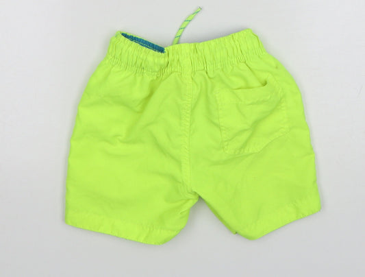 Primark Boys Green Polyester Bermuda Shorts Size 3-4 Years Regular Drawstring - Swim Shorts