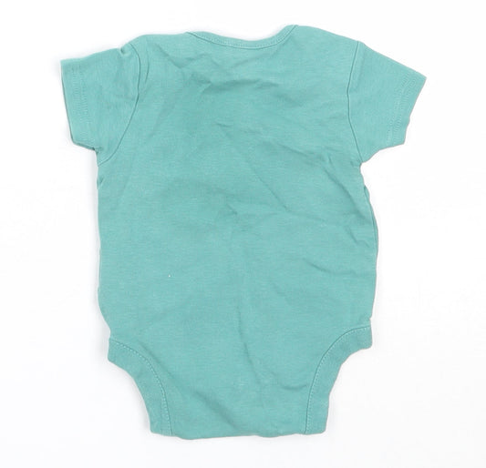NEXT Girls Green Cotton Babygrow One-Piece Size 0-3 Months - Giraffe