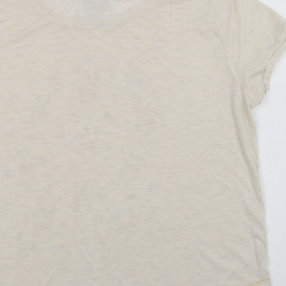 Matalan Womens Beige Polyester Kimono Pyjama Top Size 14 - Reindeers