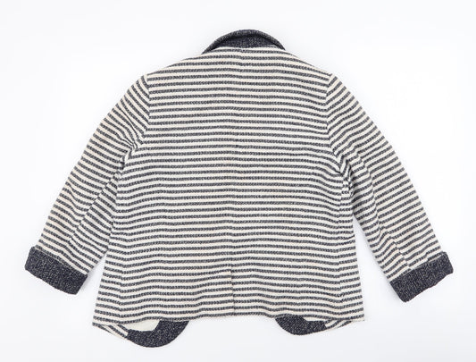 F&F Womens Ivory Striped Jacket Size 12