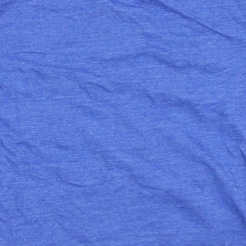 Gap Boys Blue Polyester Basic T-Shirt Size 4 Years Round Neck - Shark