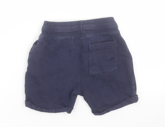 Mini Club Boys Beige Cotton Sweat Shorts Size 2-3 Years Regular Tie