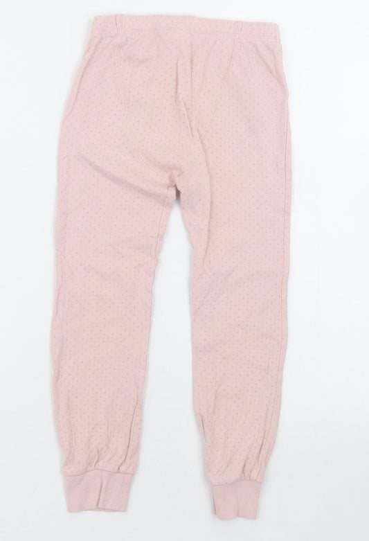 NEXT Girls Pink Polka Dot Cotton Cami Pyjama Pants Size 5-6 Years Pullover