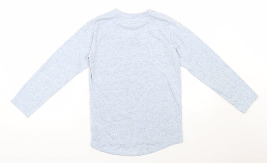 NEXT Girls Blue Polyester Pullover T-Shirt Size 9 Years Round Neck Pullover