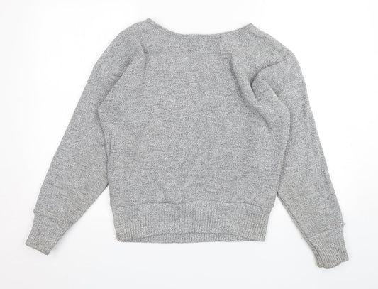 RMB Womens Grey Acrylic Pullover Sweatshirt Size S Pullover