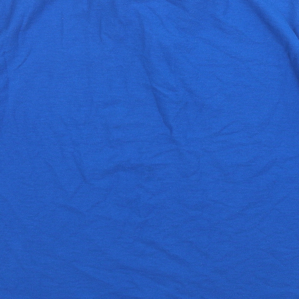 Slazenger Mens Blue Polyester Polo Size L Collared Pullover
