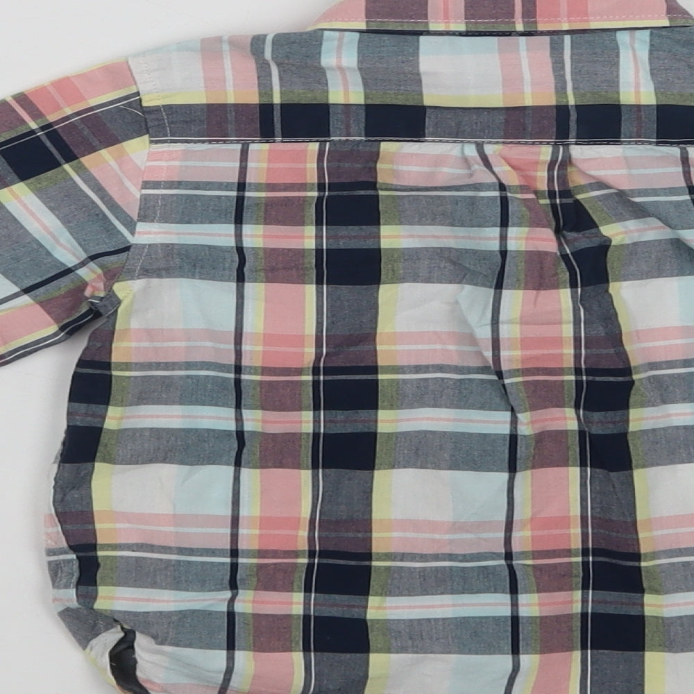 Gap Boys Multicoloured Check Cotton Basic Button-Up Size 2 Years Collared Button