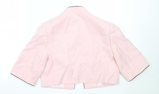 Gold Womens Pink Jacket Size 14