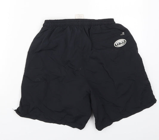 Louis Garneau Womens Black Nylon Athletic Shorts Size M L7 in Regular Drawstring