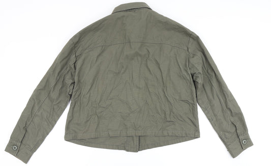 New Look Womens Green Jacket Size 14 Button