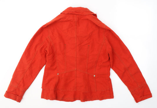 Sandwich Womens Red Jacket Coat Size 12 Button
