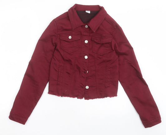my destiny Womens Purple Jacket Size S Button