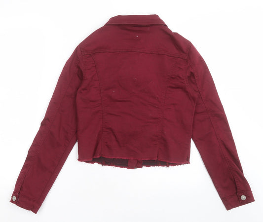 my destiny Womens Purple Jacket Size S Button