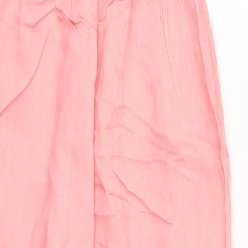 F Fashion Womens Pink Viscose Jumpsuit One-Piece Size S L27 in Pullover